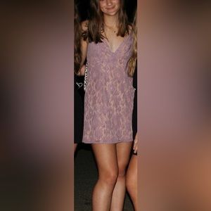 Free people lilac floral formal dress